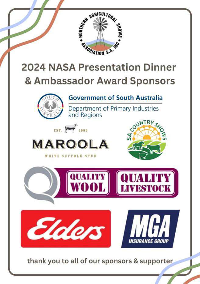 2024 NASA Presentation Dinner & Ambassador Award Sponsors