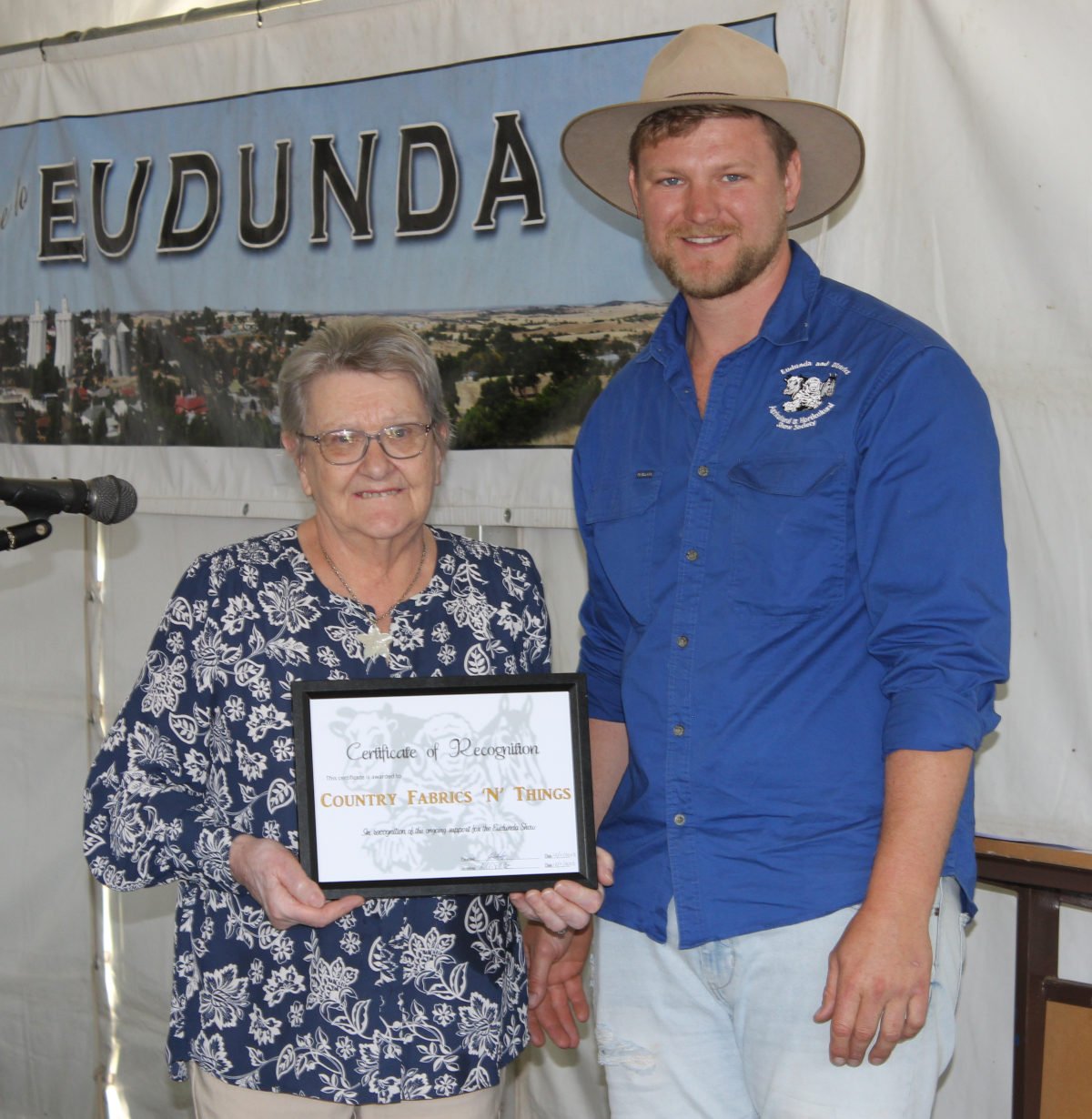 Eudunda Show Service Recognition Awards 2023 - Business - Margaret Doecke - Country Fabrics N Things