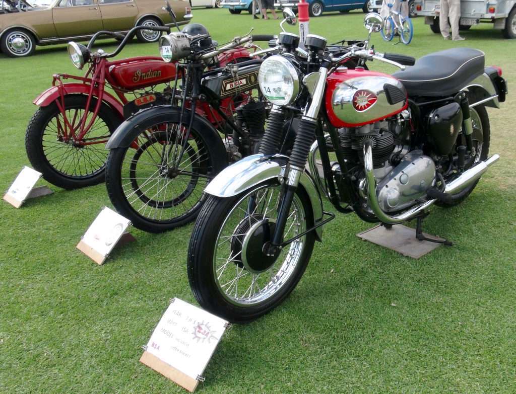 Indian & BSA Motorcycles at the Eudunda Show n Shine 2024