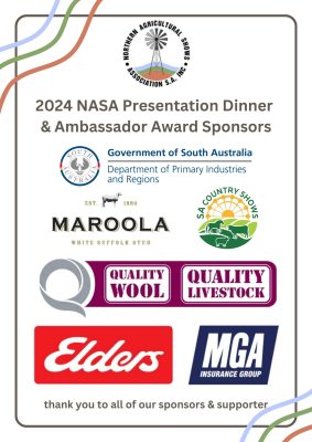 NASA Dinner & Ambassador Sponsors