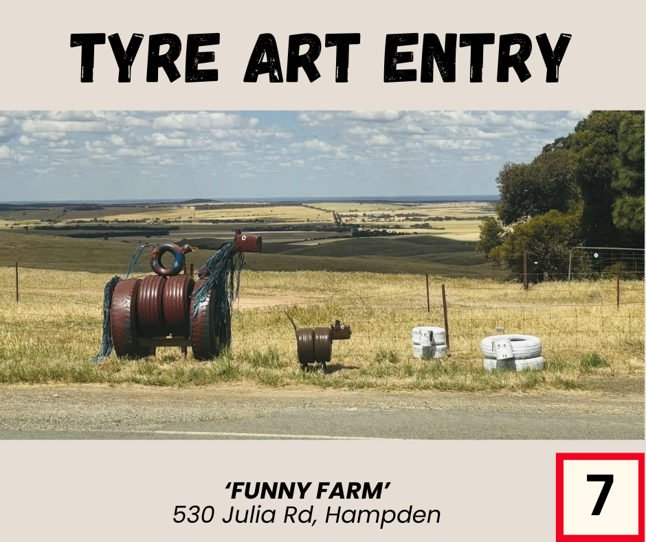 Eudunda Show 2025 - SSkids Tyre Art Entry 7