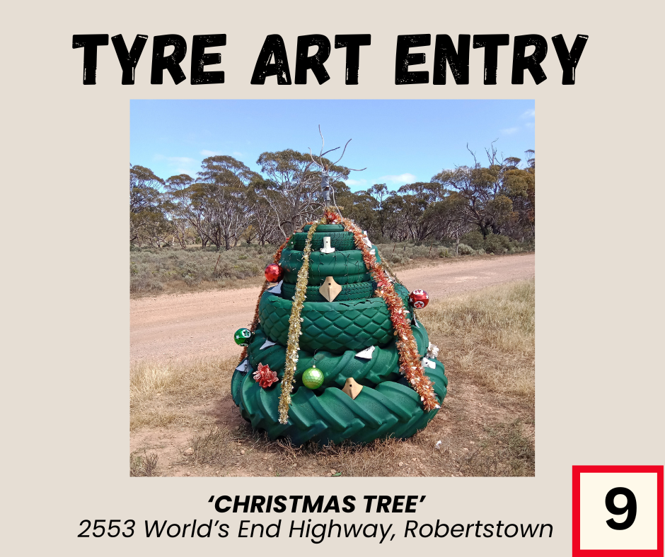 Eudunda Show 2025 - SSkids Tyre Art Entry 9