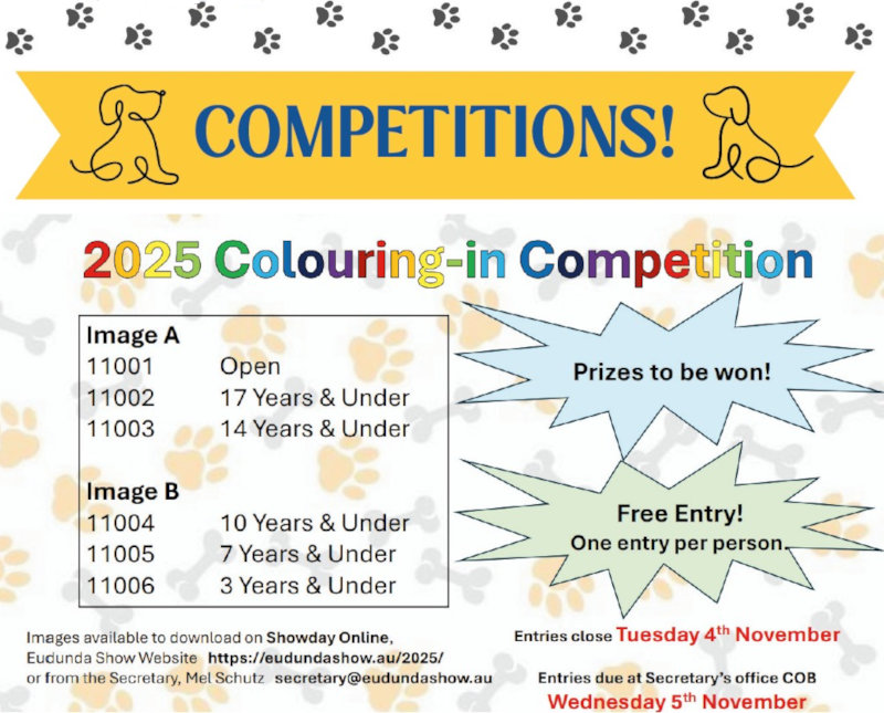 Colouring Competition - flier