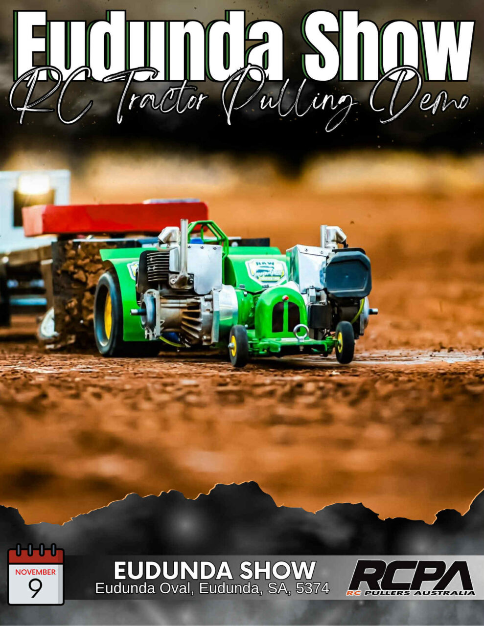 Eudunda Show 2025 - RC Tractor Pulling Demo