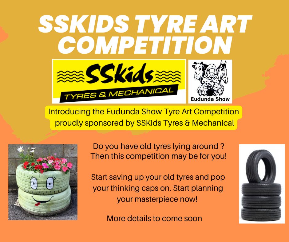 Eudunda Show 2025 - SSkids Tyre Art Competition
