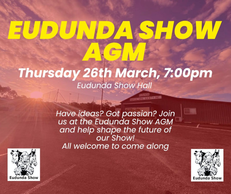 Eudunda Show AGM - 26th March 2026