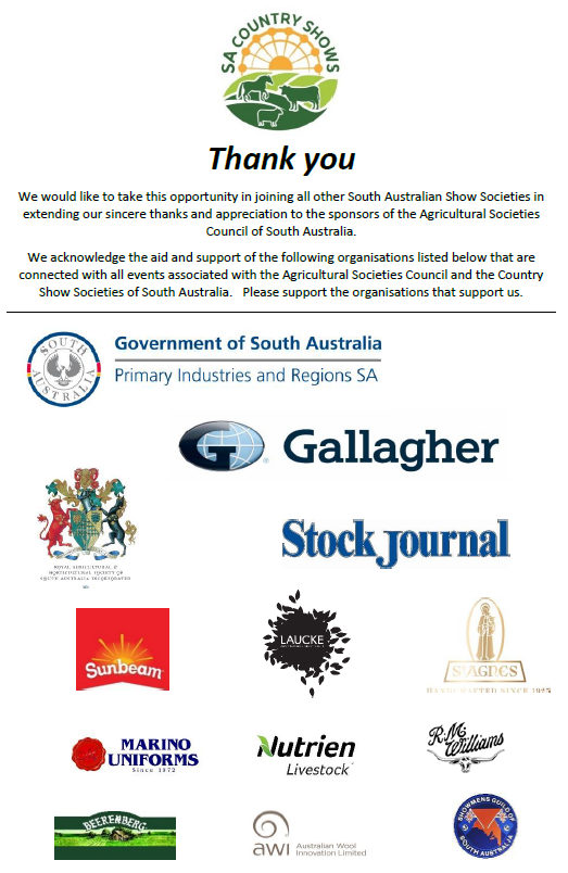 SA Country Shows & Their Sponsors