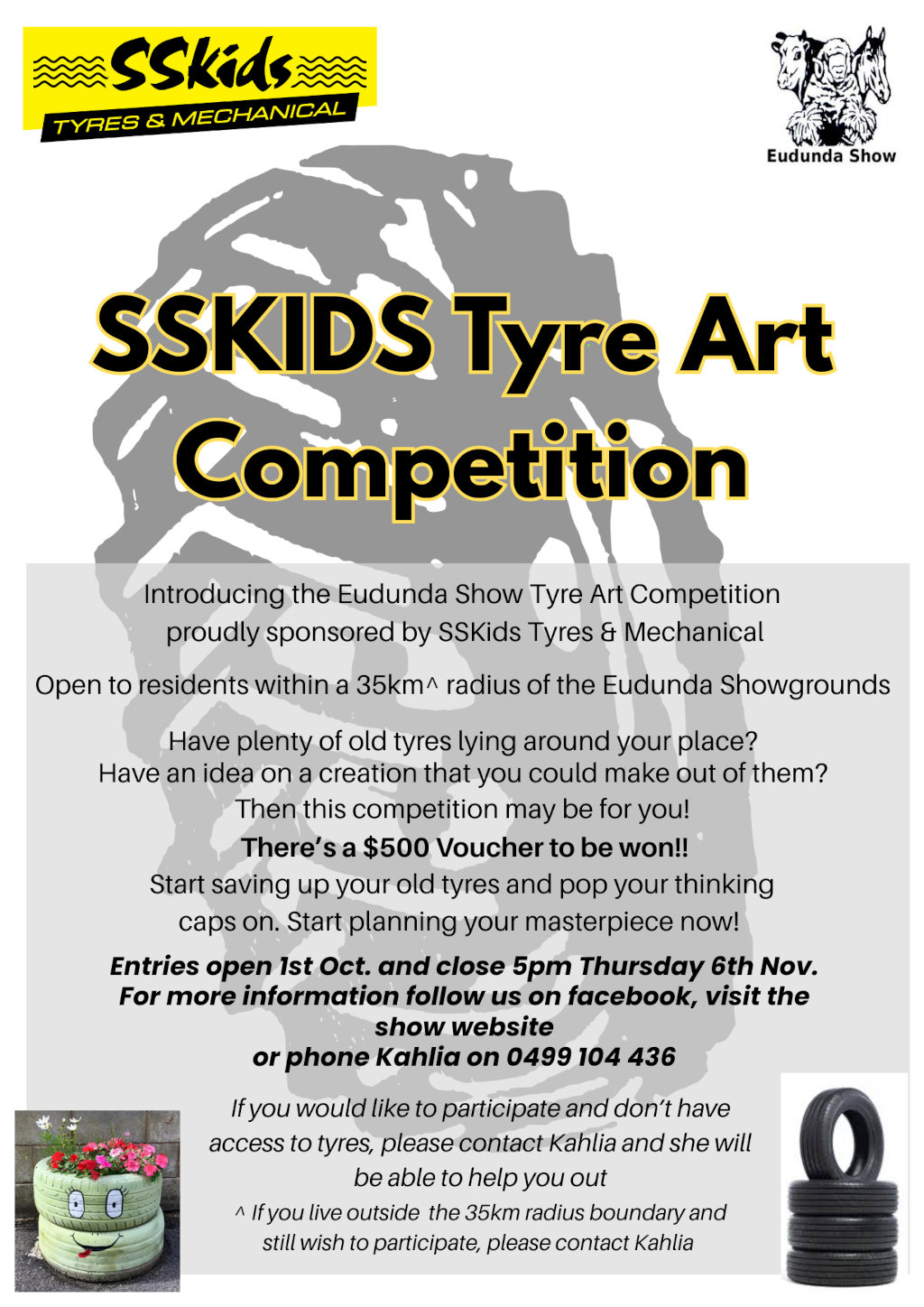SSkids Tyre Art Competition - Eudunda Show