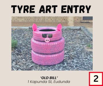 Eudunda Show 2025 - SSkids Tyre Art Entry 2