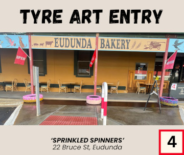 Eudunda Show 2025 - SSkids Tyre Art Entry 4