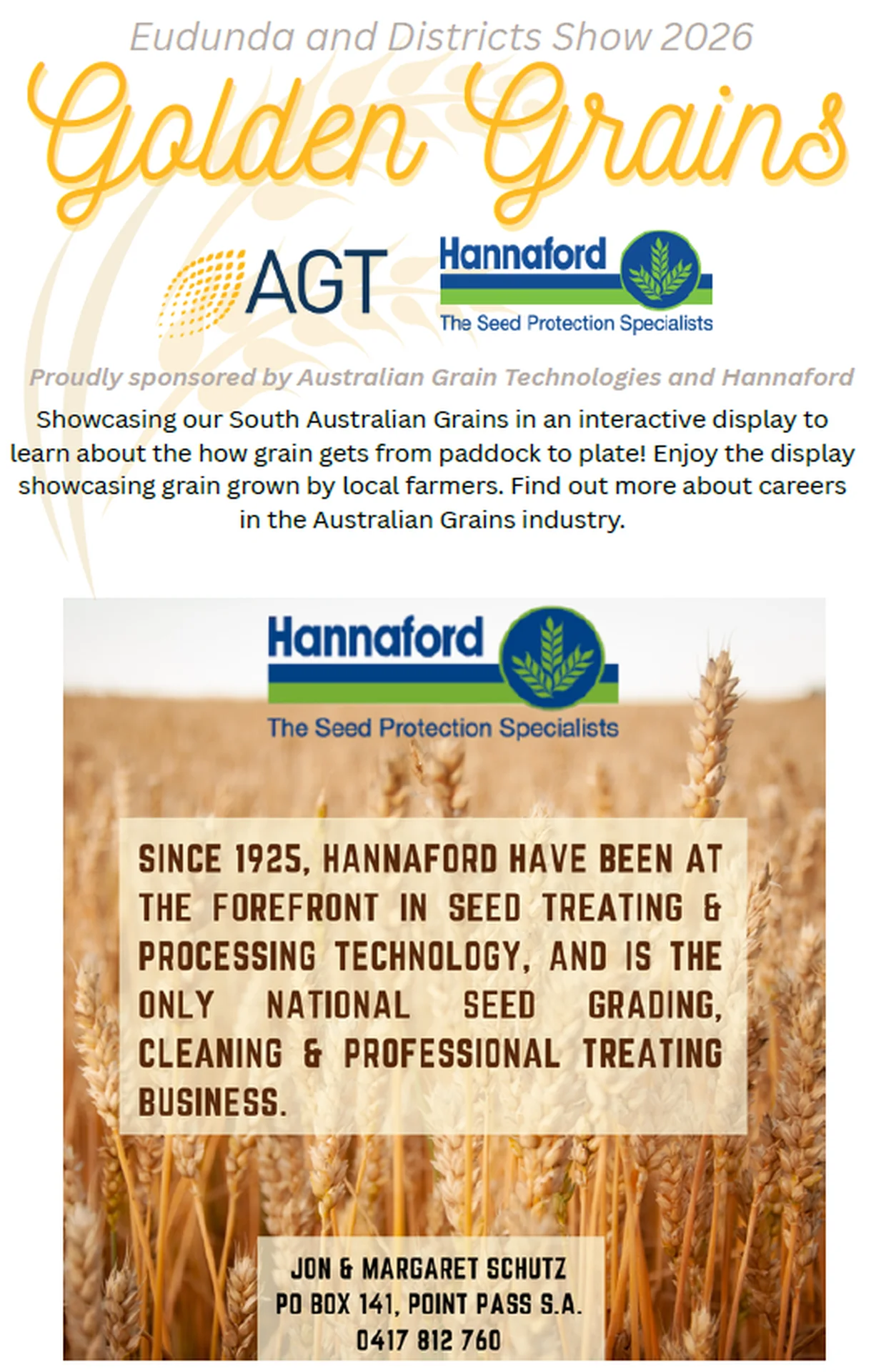 Eudunda Show 2026 - Golden Grains