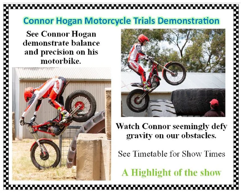 Eudunda Show - Connor Hogan - Motorcycle Trials Demonstrations