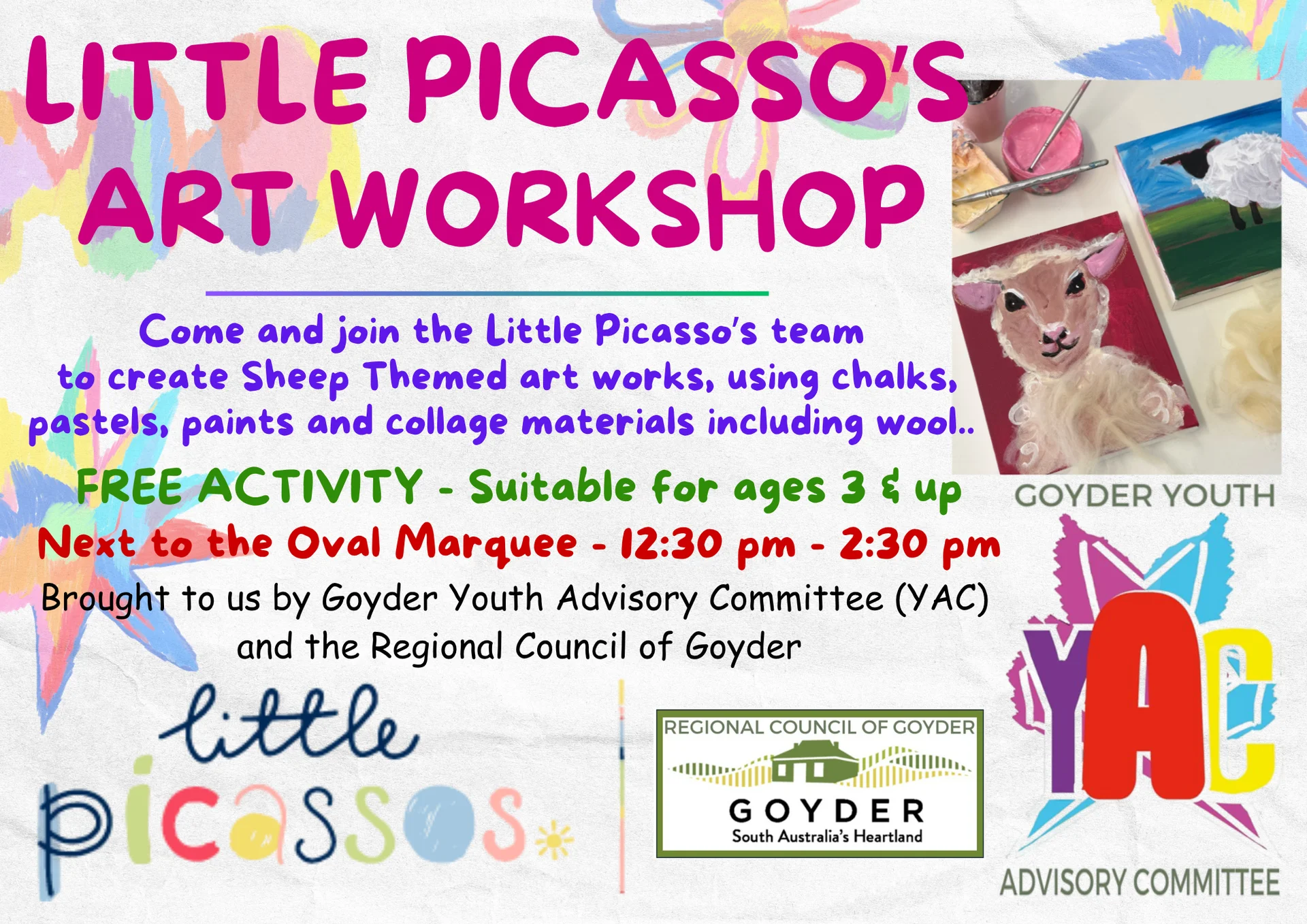 Little Picasso's Art Workshop at the Eudunda Show 2026