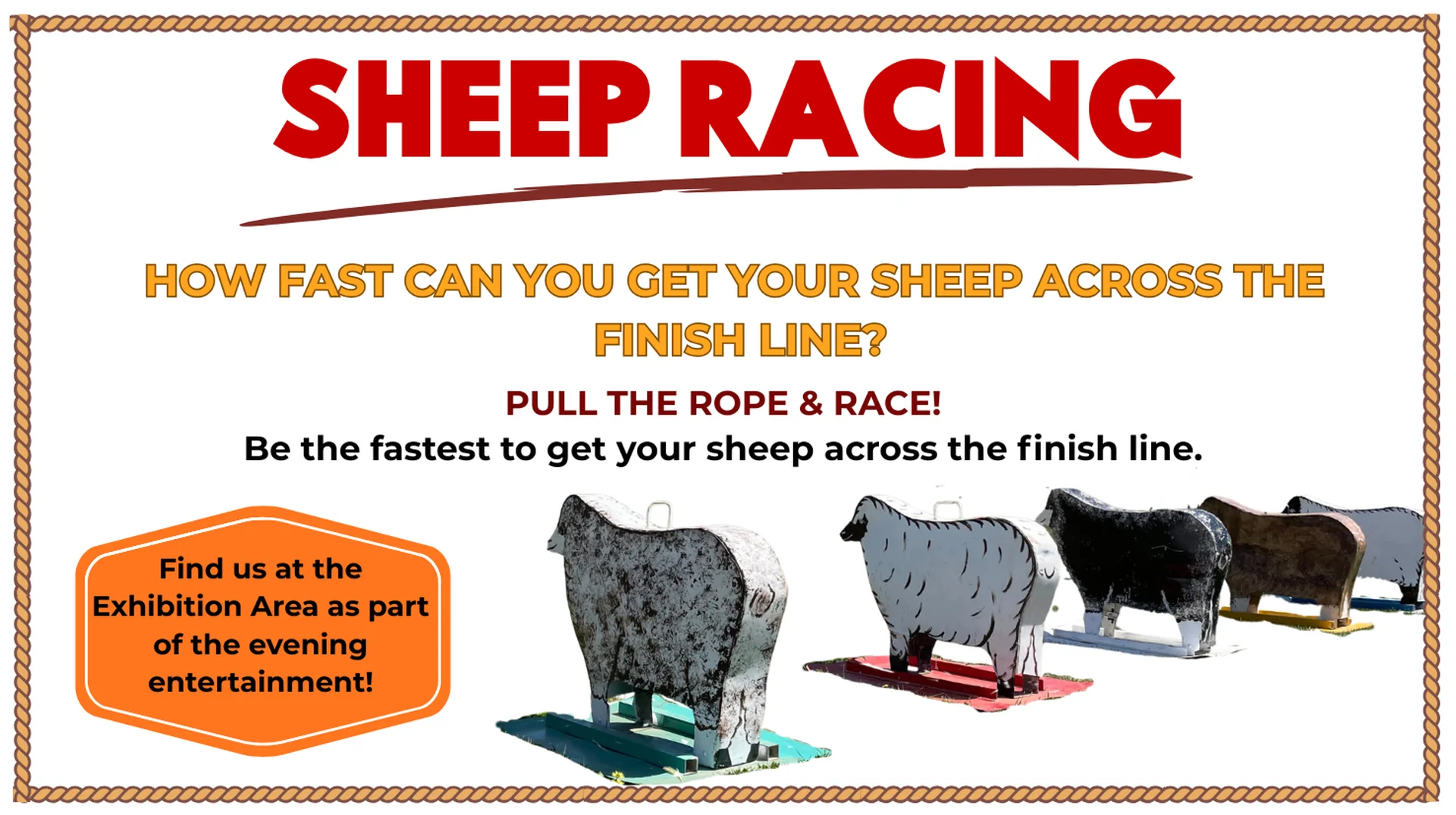 Sheep Racing at the Eudunda Show